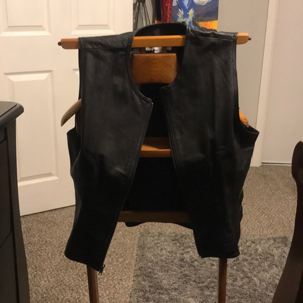 Leather vest